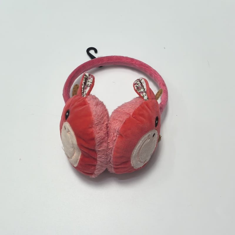 Set bonnet écharpe bébé polaire crème avec oreilles d'ours