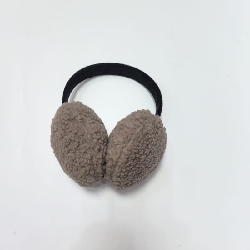 Cache-oreilles plush rose poudré avec oreilles de lapin et serre-tête doux