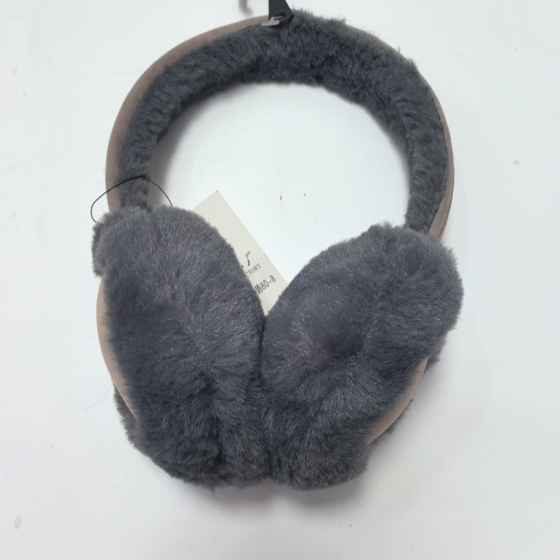Cache-oreilles peluche beige en forme de visage de poney avec petites oreilles