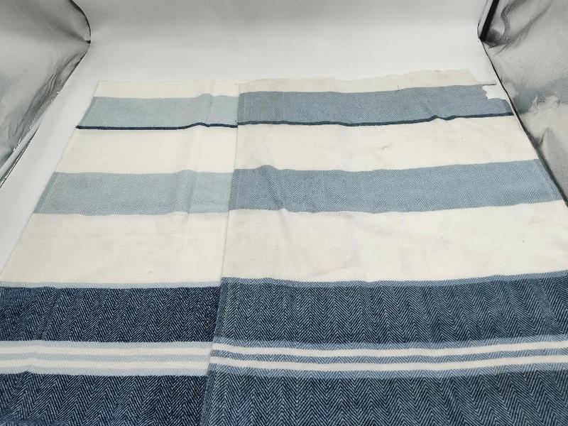 Jeté de canapé en coton tissé chevrons