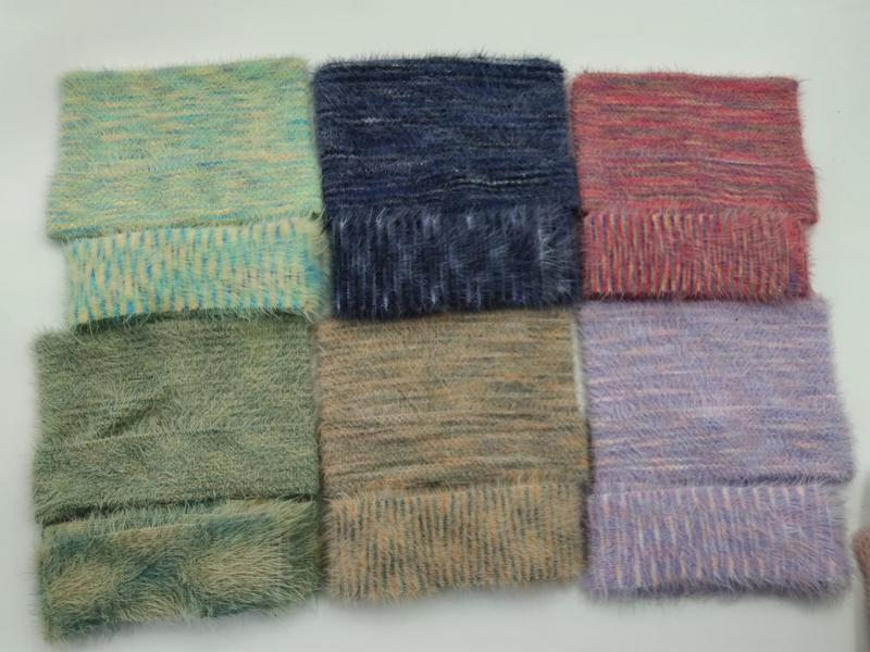Six carrés tissu polaire brossé en sarcelle